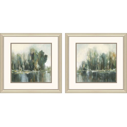 Waterside Collection Champagne Gold Framed Art