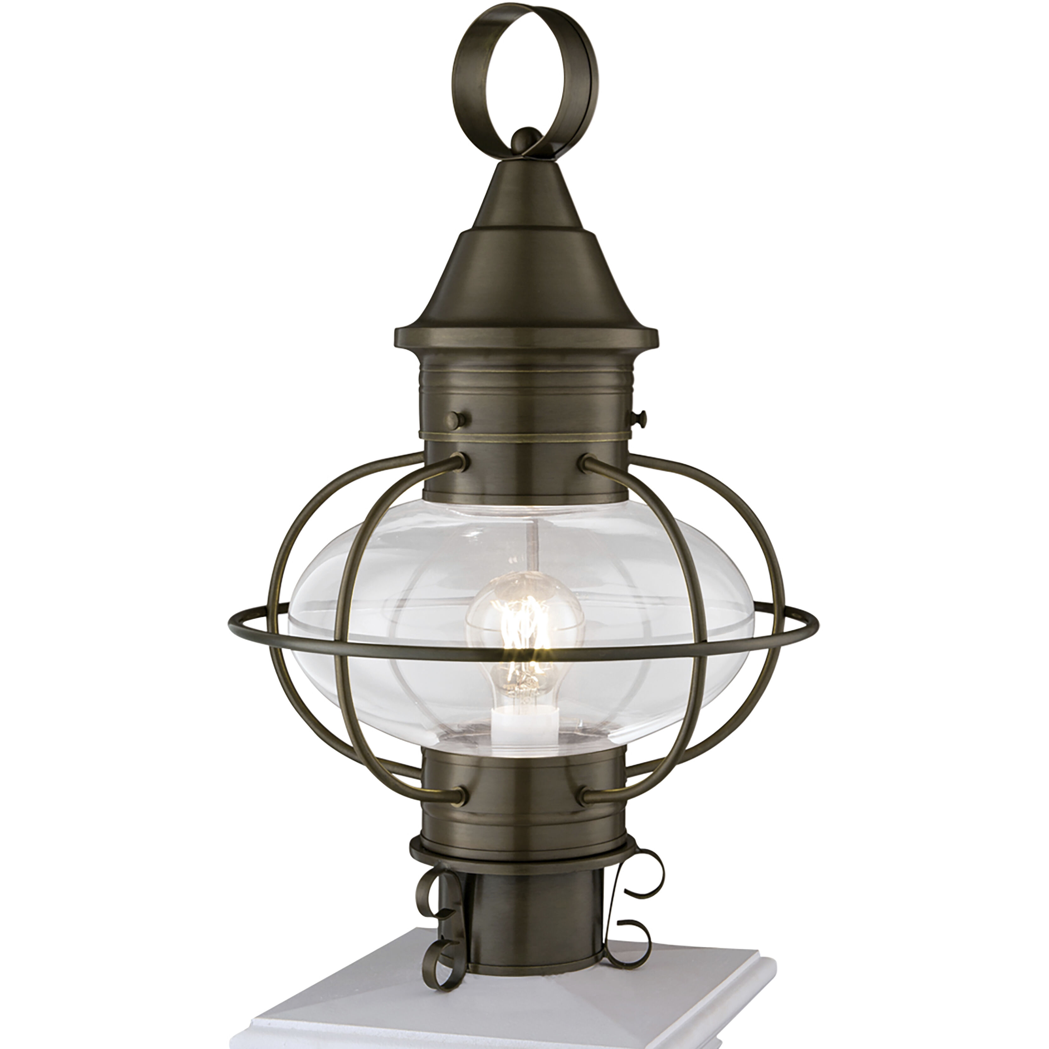 Classic Onion 1 Light 18.63 inch Sienna Outdoor Post Light