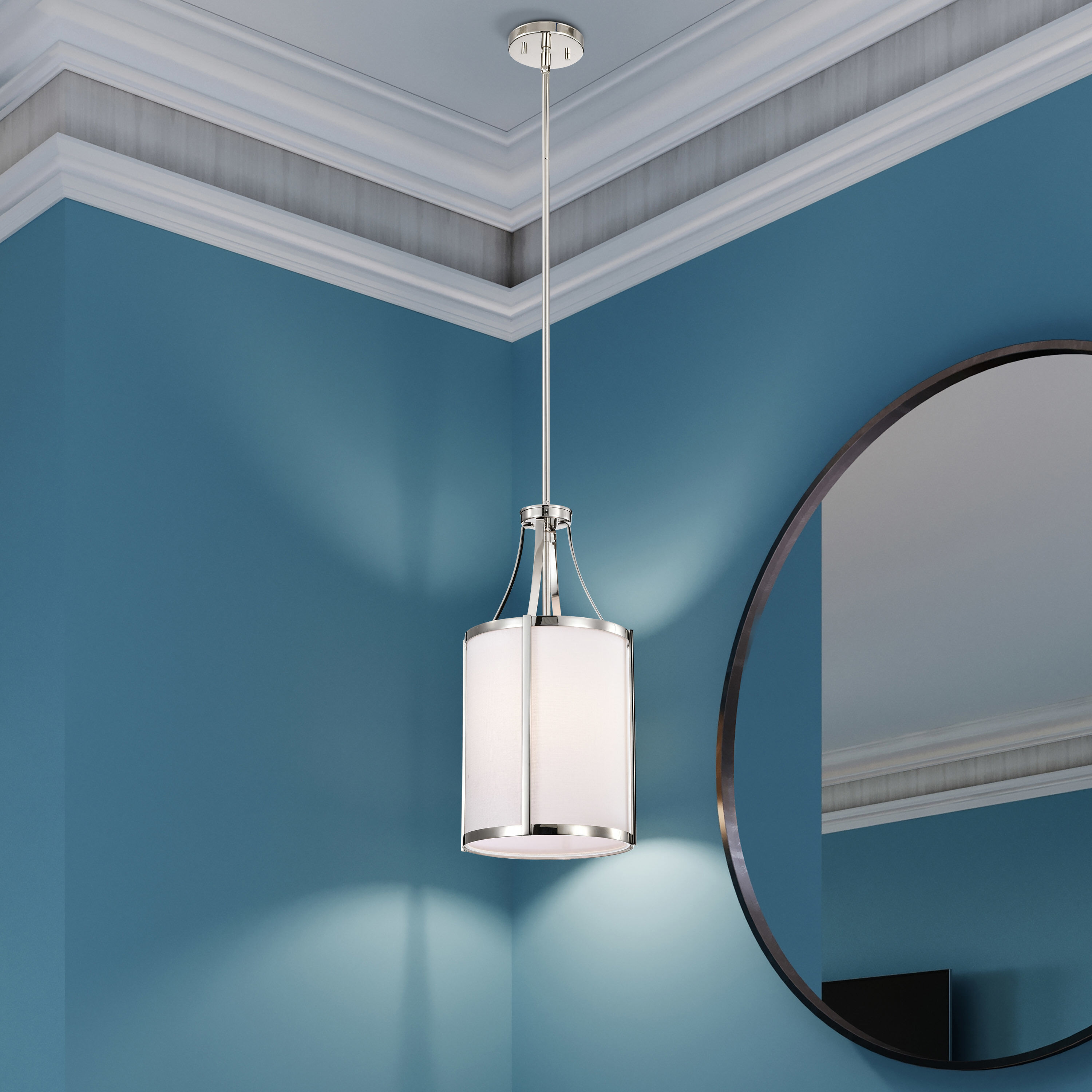 Easton 1 Light 9.75 inch Burnished Brass Pendant Ceiling Light