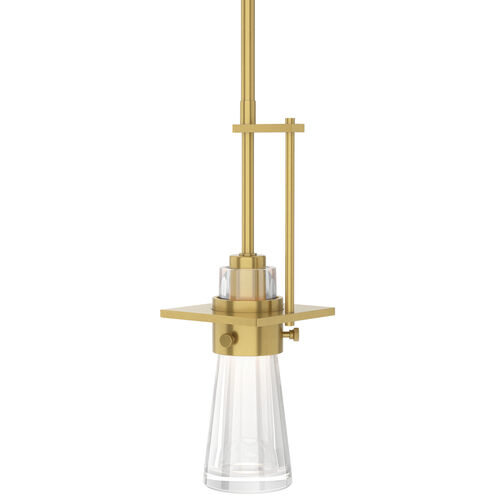Erlenmeyer 1 Light 4 inch Modern Brass Mini Pendant Ceiling Light