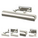 Chawton 80 watt 16 inch Polished Nickel Picture Light Wall Light