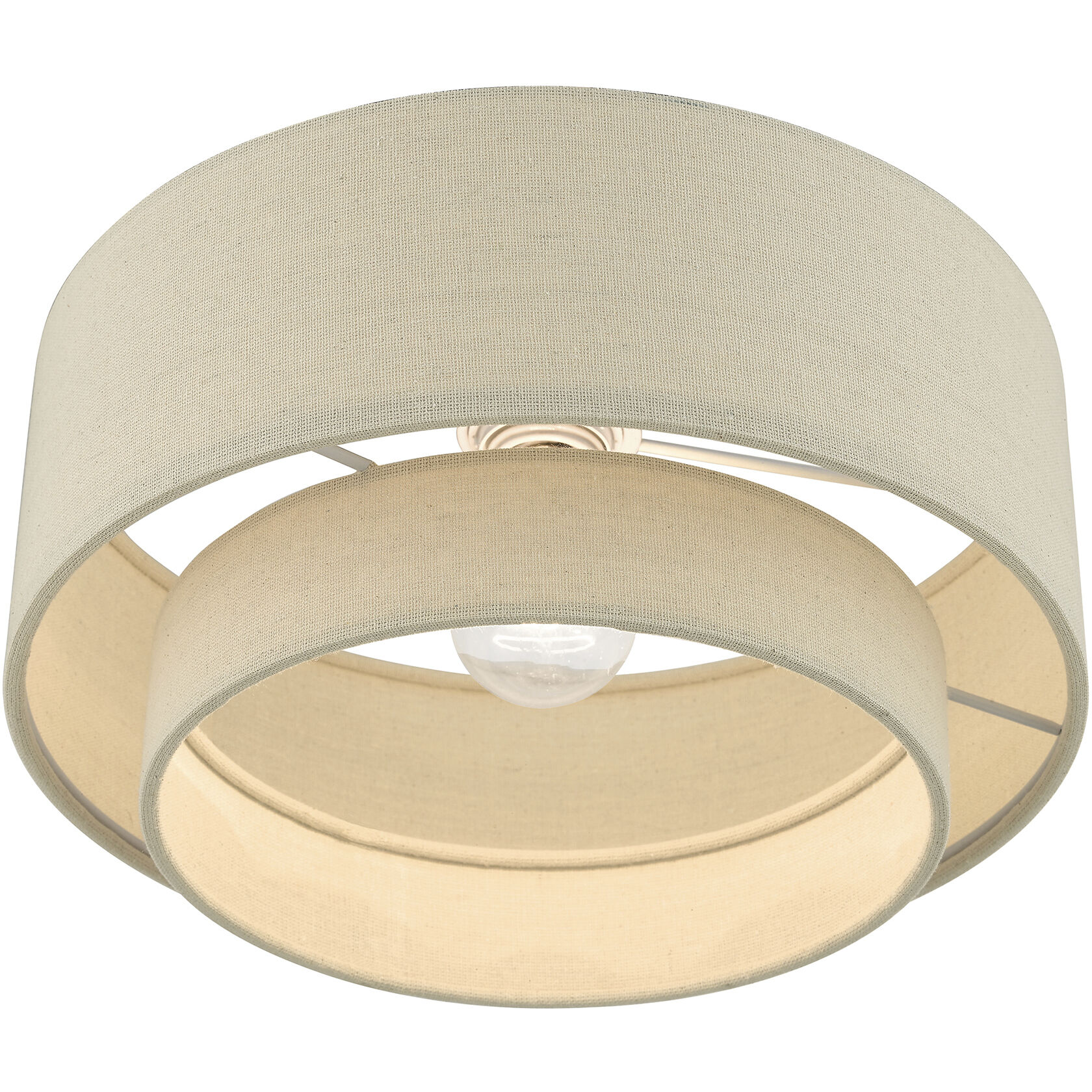 Bellingham 1 Light 13 inch Antique Gold Leaf Semi Flush Mount Ceiling Light, Medium