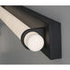 Miami LED 36 inch Black Vanity Light Wall Light