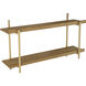 Two Tiers 36.2 X 20.5 X 9.8 inch Natural Shelf