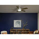 Guardian 54 inch White with Silver Blades Ceiling Fan