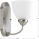 Heart 1 Light 5.75 inch Brushed Nickel Bath Vanity Wall Light