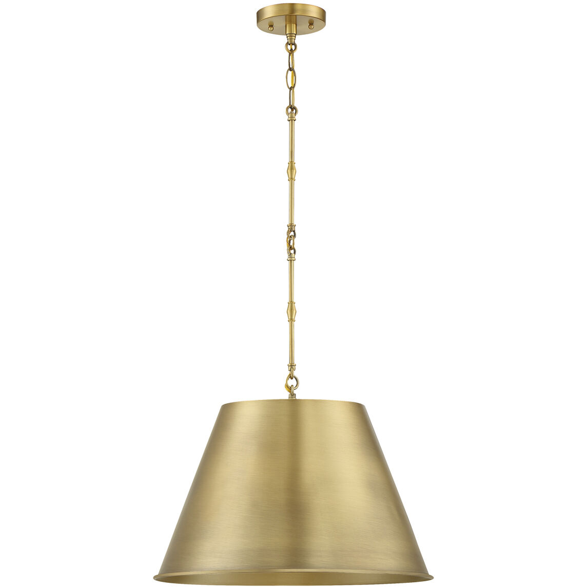 Alden 1 Light 18.25 inch Warm Brass Pendant Ceiling Light, Essentials