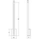 Stripe LED 30 inch Textured White Indoor-Outdoor Sconce