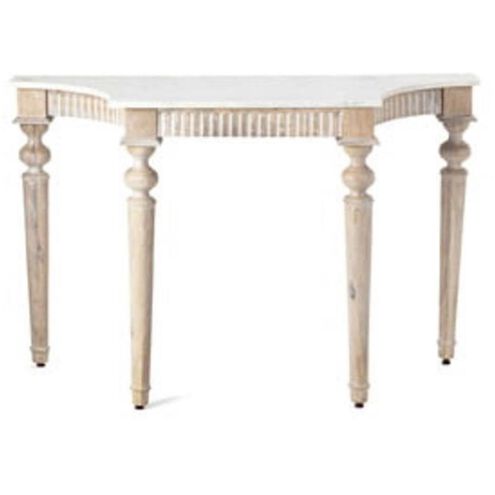 Adela 46.1 X 15.9 inch White/Brown Console Table