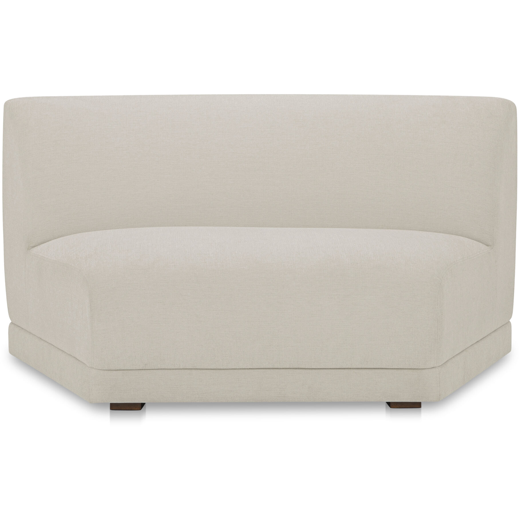 Fraser White Slipper Chair, Wedge