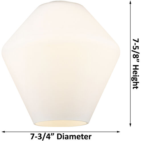 Cindyrella 1 Light 8 inch Antique Copper Semi-Flush Mount Ceiling Light