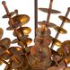 Sigma 4 Light 28 inch Autumn Brass Chandelier Ceiling Light