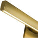 Vera LED 22.88 inch Brushed Gold Bath Vanity Light Wall Light