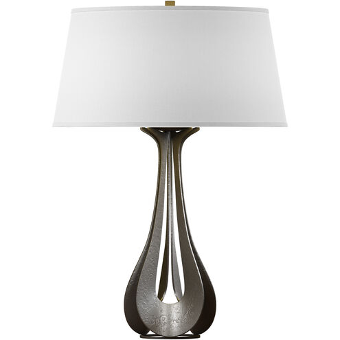 Lino 25.3 inch 100 watt Dark Smoke Table Lamp Portable Light in Natural Anna