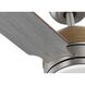 Shaffer II 56 inch Antique Nickel with Classic Walnut/Grey Weathered Wood Blades Ceiling Fan, Progress LED