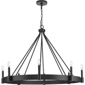 Breckenridge 8 Light 38 inch Matte Black Chandelier Ceiling Light, Design Series