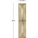 Astoria 2 Light 5.25 inch Heritage Brass Vanity Light Wall Light