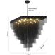IMG Series 20 Light 23.6 inch Satin Black Chandelier Ceiling Light