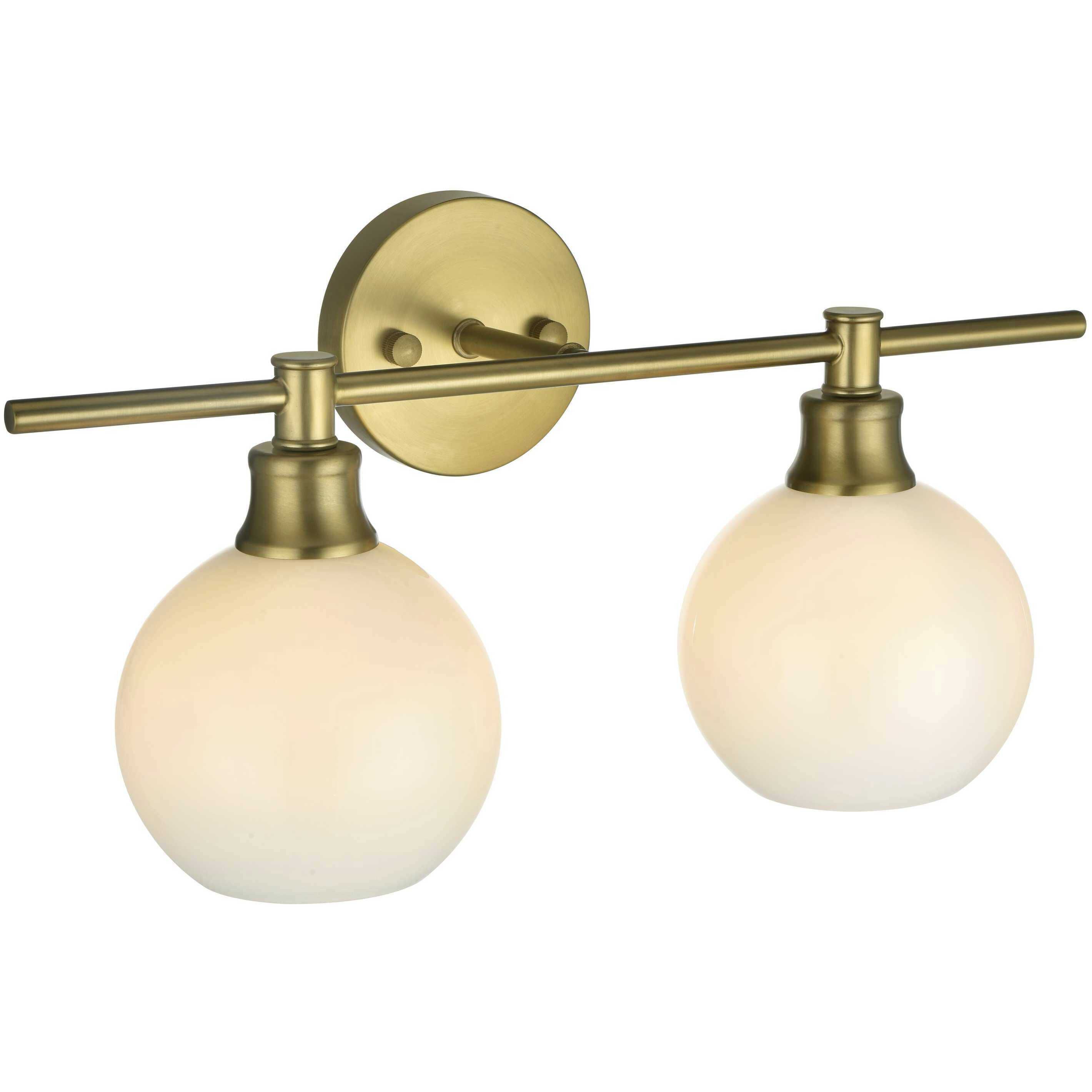 Collier 2 Light 19 inch Satin Gold Bath Sconce Wall Light