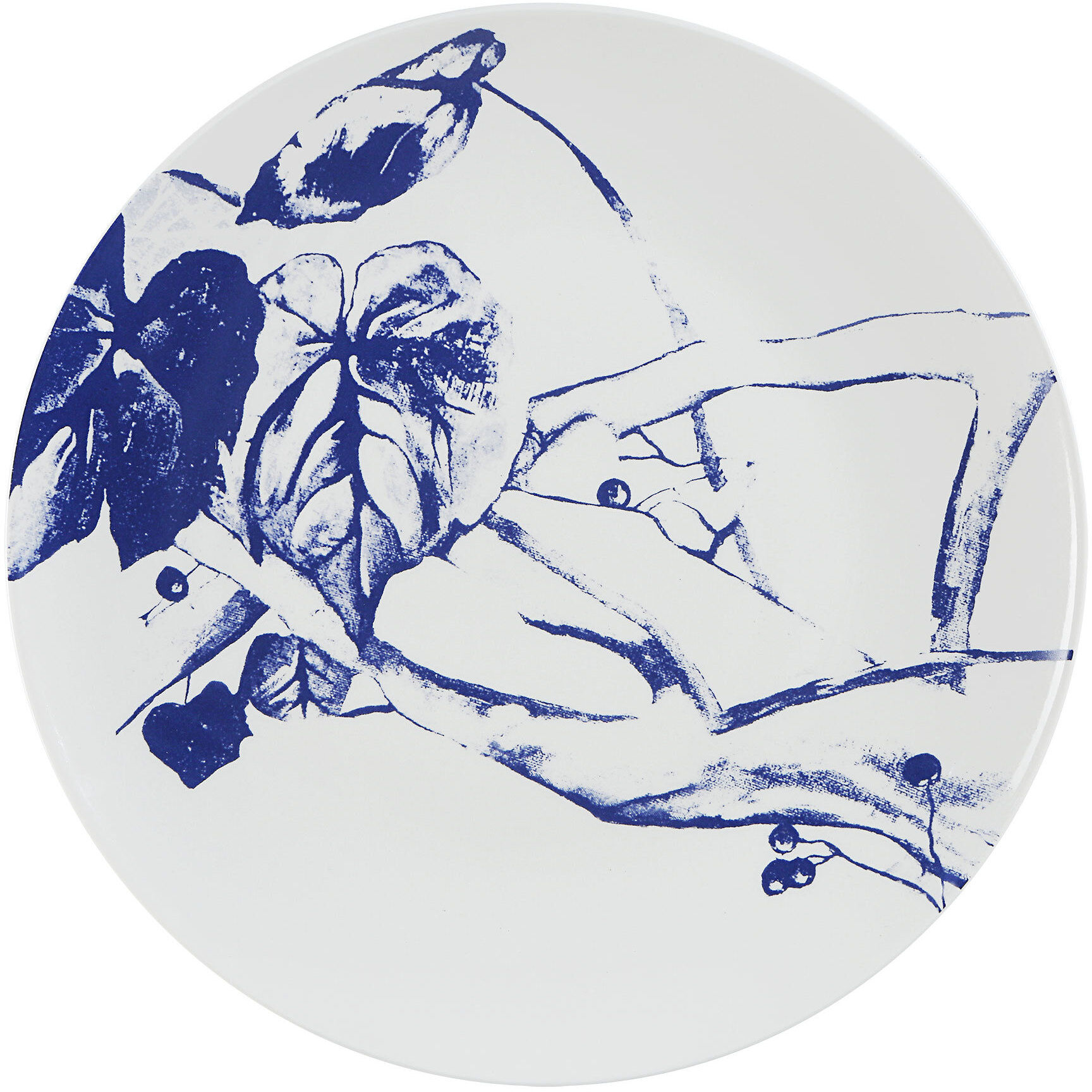 Narine White and Blue Wall Decor, Set of 5