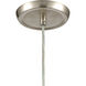 Sugarcoat 1 Light 6 inch White with Satin Nickel Mini Pendant Ceiling Light