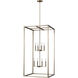 Moffet Street 8 Light 23.5 inch Satin Brass Foyer Pendant Ceiling Light, Extra Large