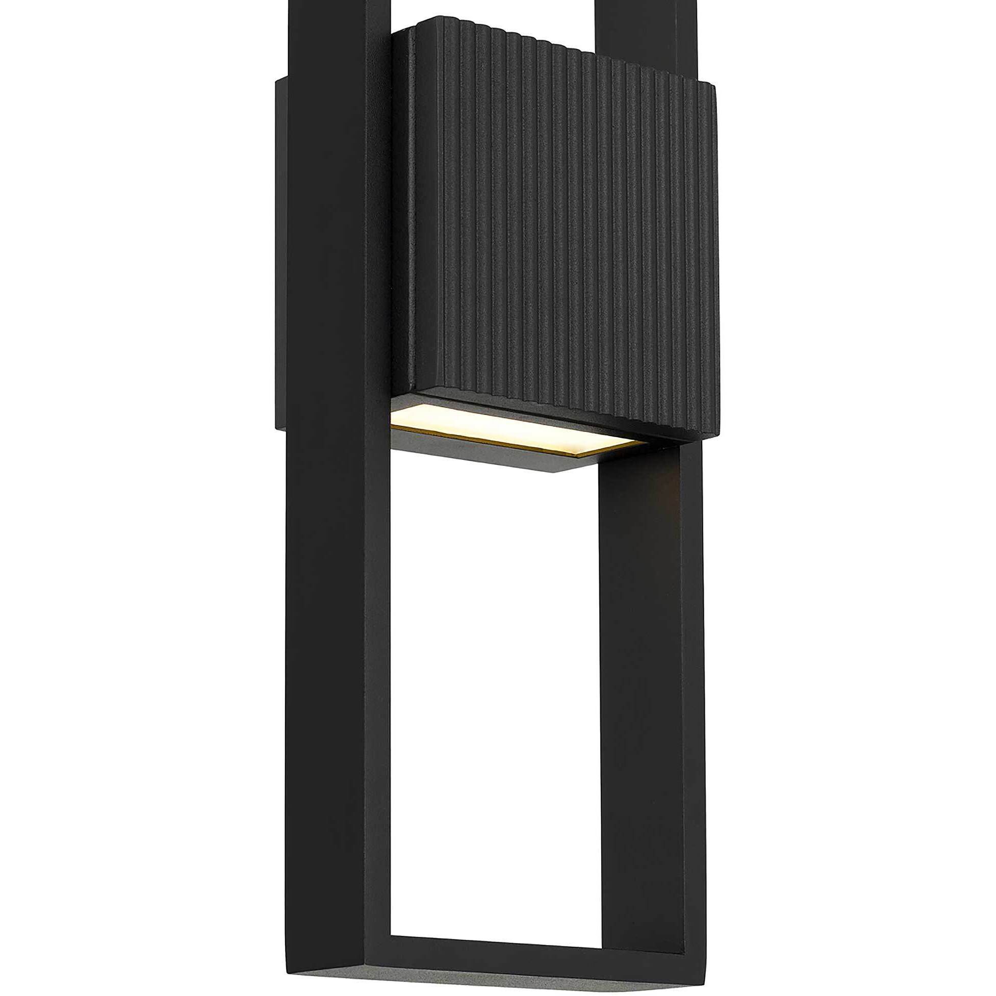 Miami LED 18 inch Sand Black Outdoor Wall Sconce