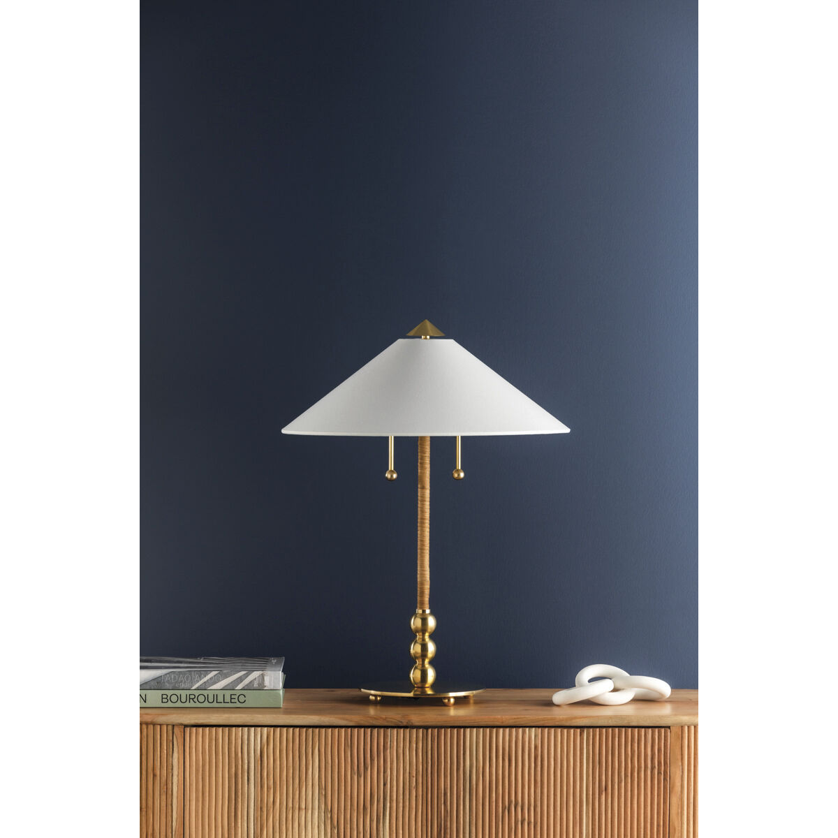 Flare 24 inch 60.00 watt Aged Brass Table Lamp Portable Light