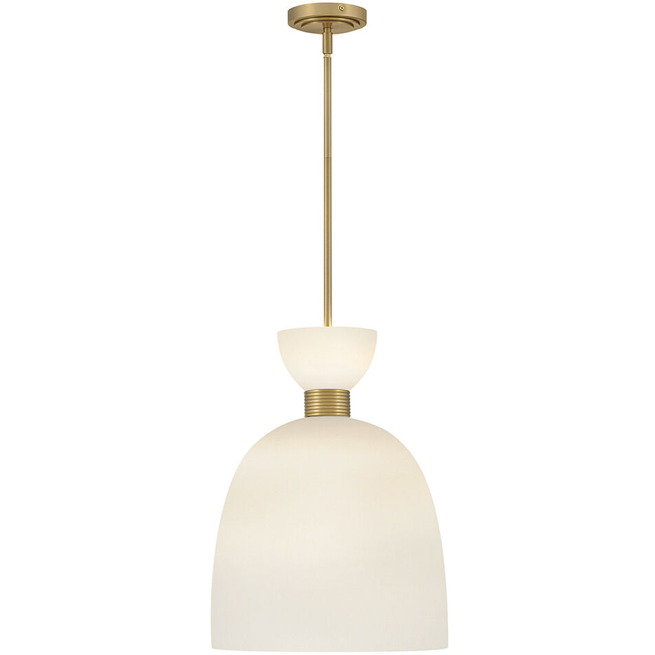 Lisa McDennon Tallulah 3 Light 14 inch Lacquered Brass Pendant Ceiling Light