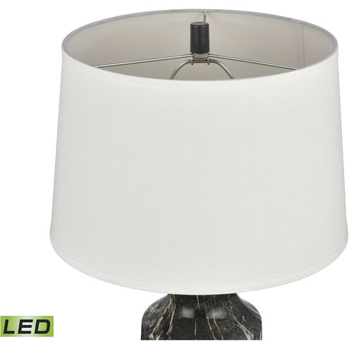 Cochrane Gardens 26 inch 9.00 watt Black Marbleized with Black Table Lamp Portable Light