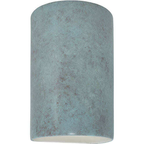 Ambiance Cylinder LED 7.75 inch Verde Patina Wall Sconce Wall Light, Large