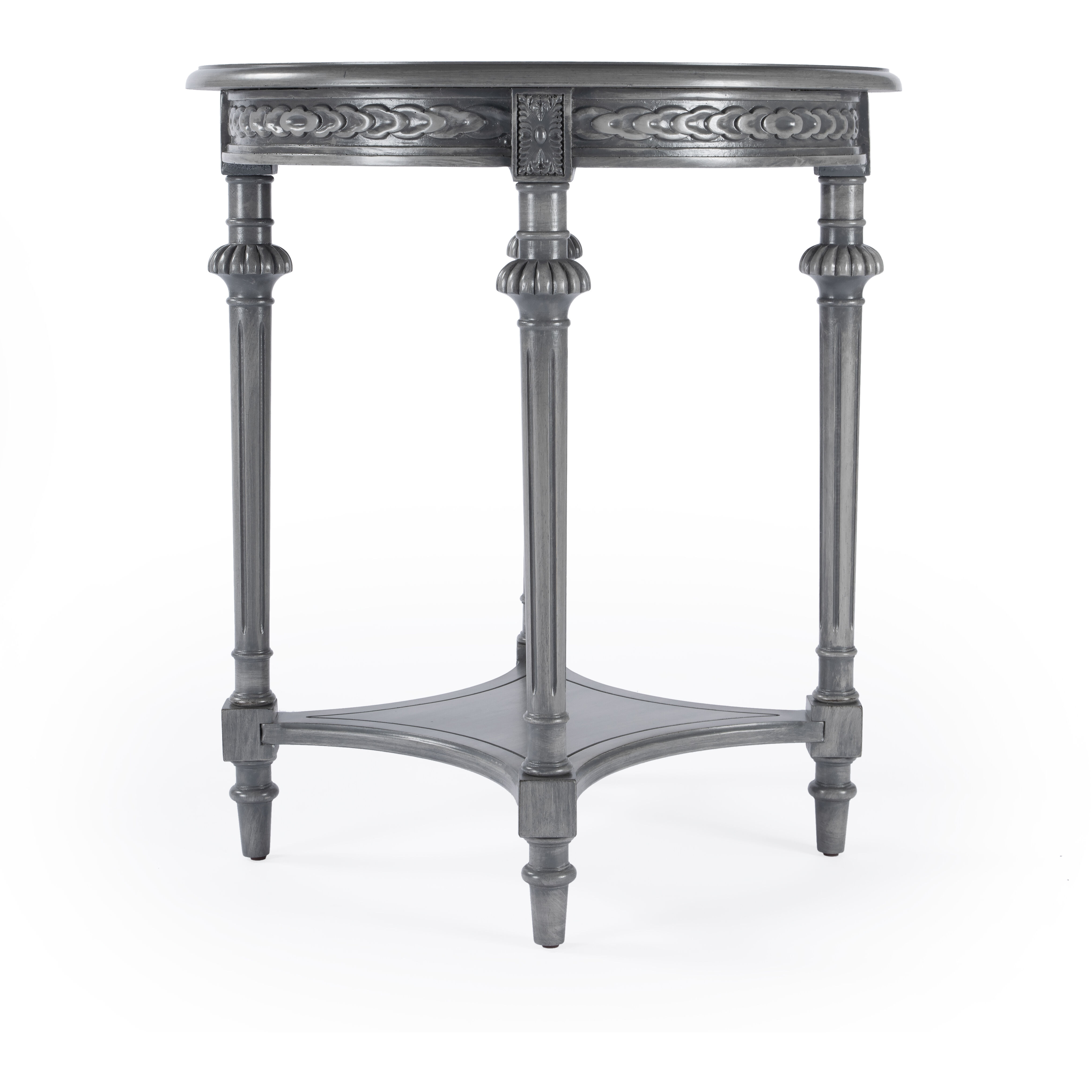 Hellinger Round Lamp Table in Gray