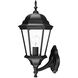 Richmond 1 Light 22 inch Matte Black Exterior Wall Mount