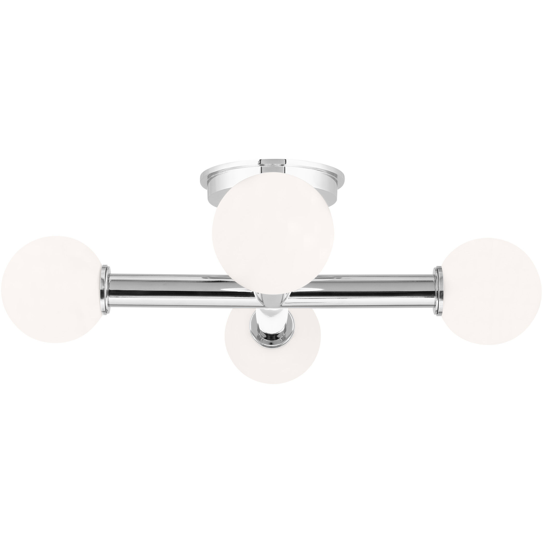Kelly by Kelly Wearstler Nodes 4 Light 18 inch Polished Nickel Semi-Flush Mount Ceiling Light