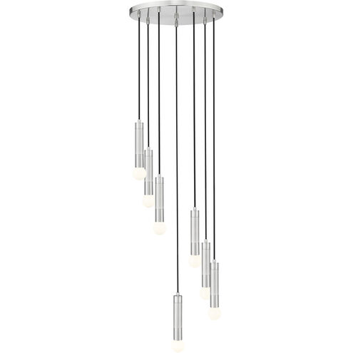 Stari 7 Light 18 inch Brushed Nickel Chandelier Ceiling Light