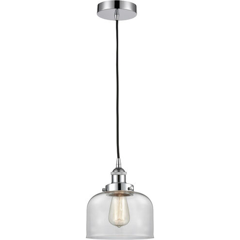 Franklin Restoration Large Bell 1 Light 8 inch Polished Chrome Mini Pendant Ceiling Light