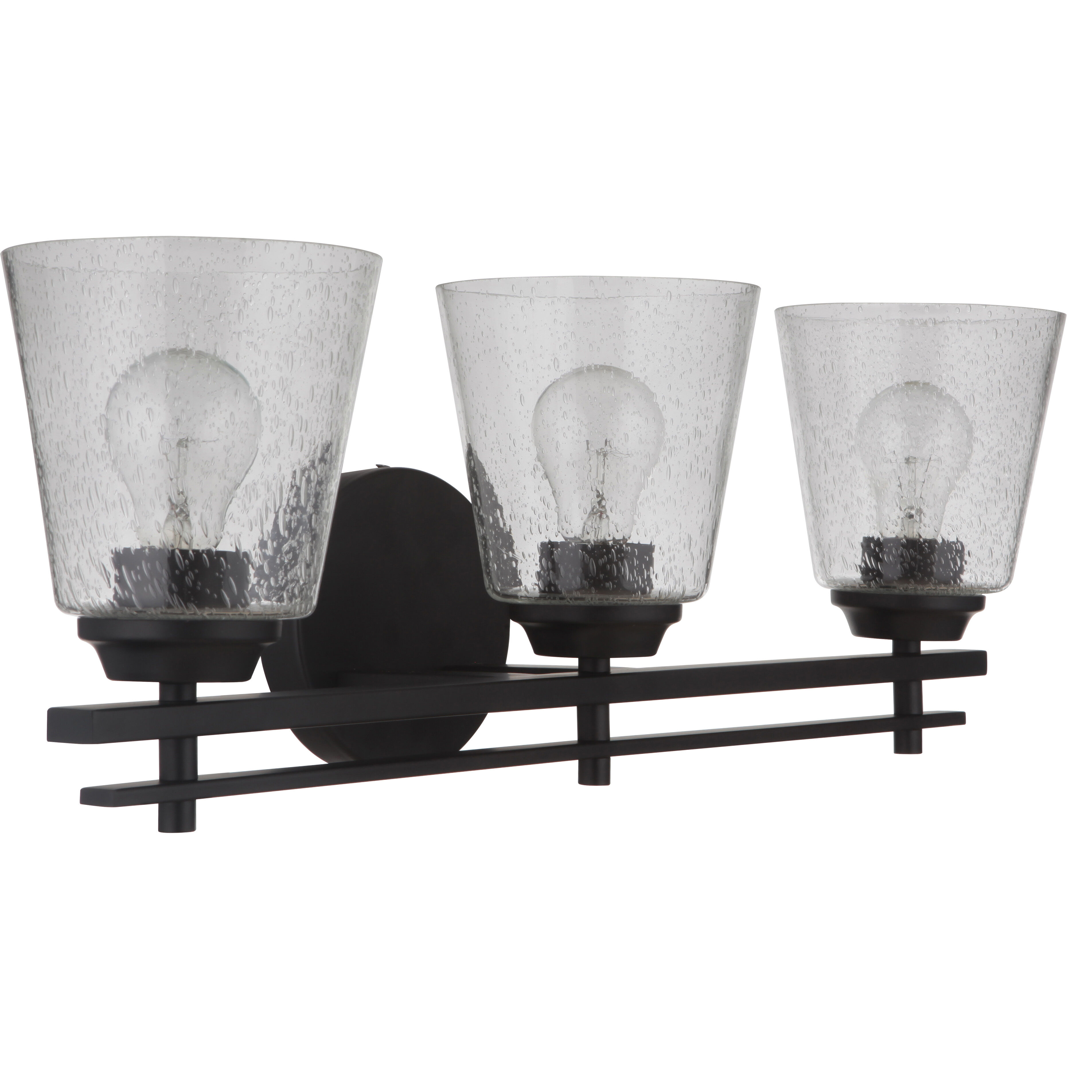 Neighborhood Drake 3 Light 24 inch Flat Black Vanity Light Wall Light, Neighborhood Collection