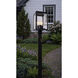 Westbrook 3 Light 17.5 inch Matte Black Post Lantern in Clear Glass, Brass Traditions by Innovations Lighting