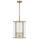 Aster 4 Light 12 inch Weathered Brass Mini Pendant Ceiling Light, Small