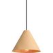 Conique 1 Light 9.88 inch Light Walnut Mini Pendant Ceiling Light