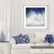Splash / Splish Blue and Turquoise and White and Green Framed Art