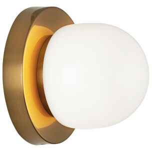 Pizzazz LED Aged Gold Brass Wall Sconce Wall Light