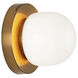 Pizzazz Wall Sconce Wall Light in Aged Gold Brass