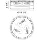Framerton LED 14.63 inch Matte Black Flush Mount Ceiling Light