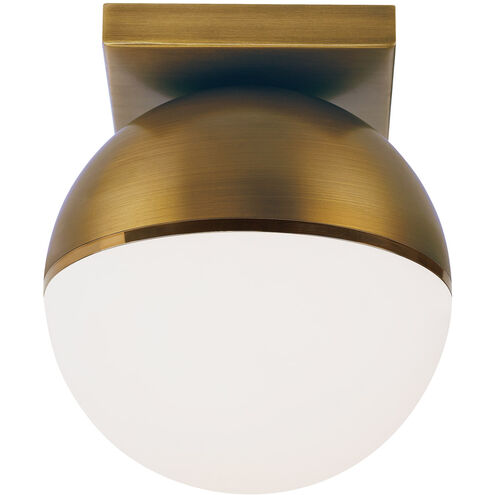 Sean Lavin Akova LED 7 inch Aged Brass/Bright Brass Flush Mount Ceiling Light, Integrated LED