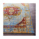 Sonya 36 X 22 inch Neutral and Blue Area Rug, Nylon
