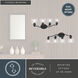 Bellwood 4 Light 28 inch Matte Black Bathroom Light Wall Light