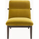 Marsick Upholstery: Mustard; Base: Dark Brown Accent Chairs