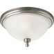 Madison 2 Light 16 inch Brushed Nickel Flush Mount Ceiling Light