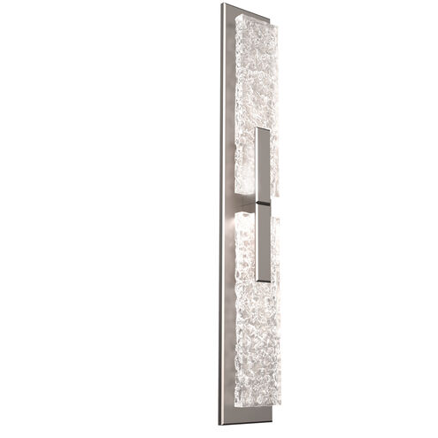 Glacier LED 5 inch Beige Silver Indoor Sconce Wall Light in 3000K LED, Metallic Beige Silver, Double